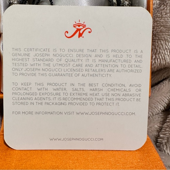 NWT BRACELET New Rare JOSEPH NOGUCCI black cord adjustable bracelet Diamond look - Picture 4 of 10